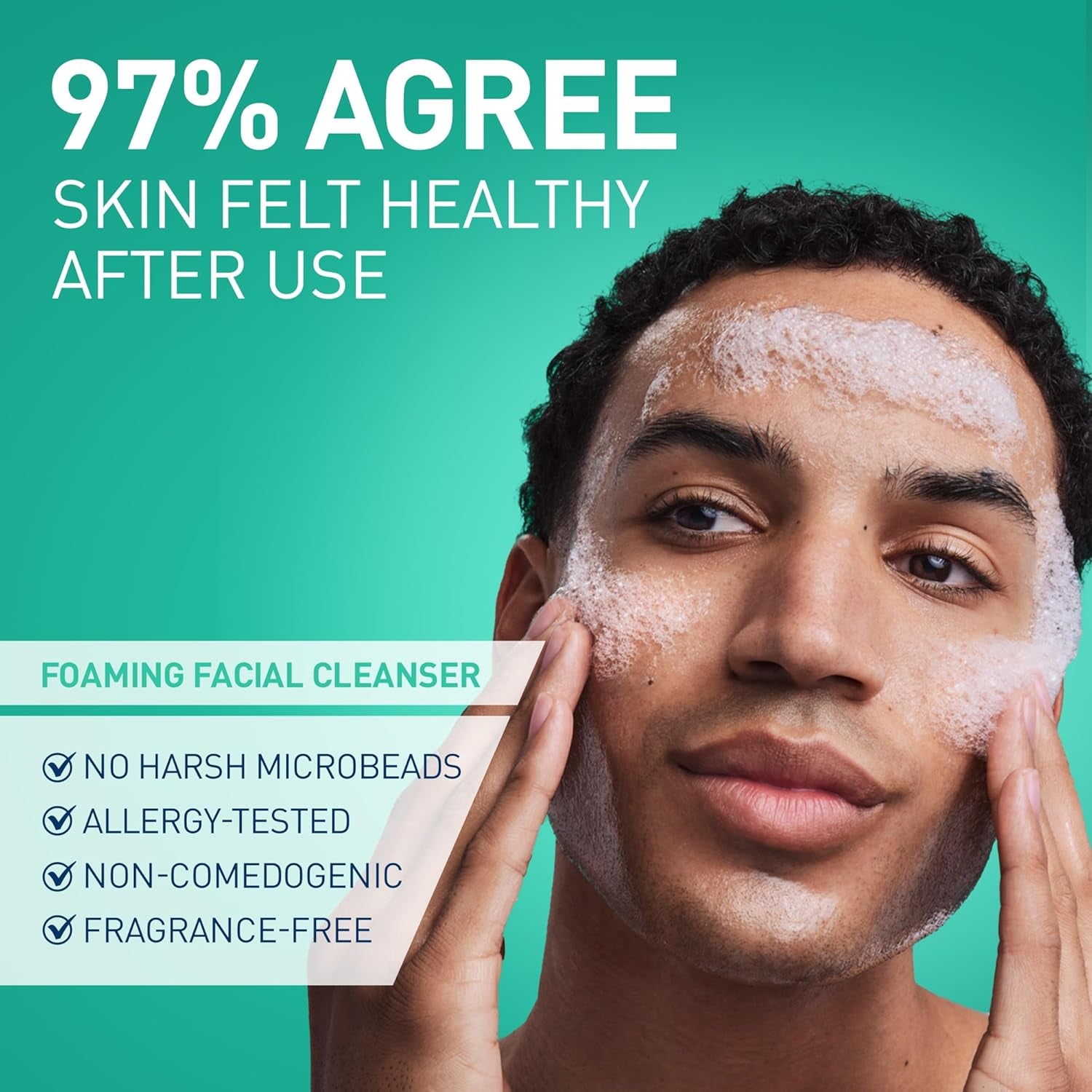 Foaming Facial Cleanser, Daily Face Wash for Oily Skin, Hyaluronic Acid + Ceramides + Niacinamide, Fragrance Free, Non-Drying Oil Control Face Wash, 19 Fluid Ounces