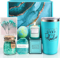 Mothers Day Gifts for Mom Wife, Birthday Gifts for Women Sister Best Friend Daughter Her, Relaxing Spa Gift Basket Set, Unique Coworker Teacher Nurse Gift Ideas for Women | Happy Birthday Mothers Day Christmas Self Care Relaxing Spa Gift Basket Set, Coworker Teacher Nurse Gift Ideas for Women