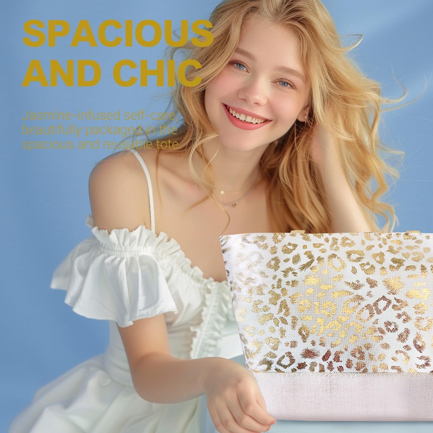 White Jasmine 15Pc Spa Gift Baskets Gifts for Women