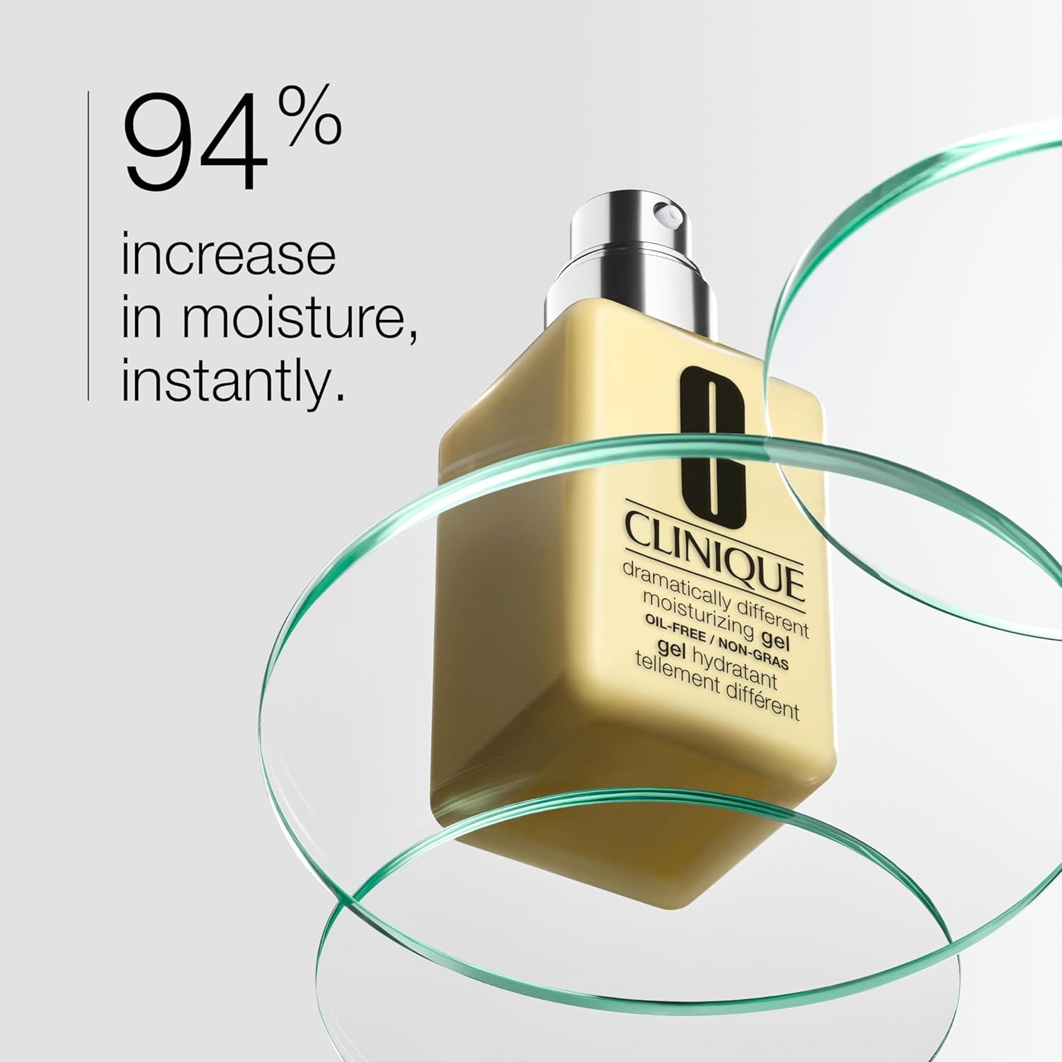 Clinique Dramatically Different Moisturizing Gel | Oil-Free Face Moisturizer for Combination Oily to Oily Skin Types | Step 1 in 3-Step Skin Care Routine