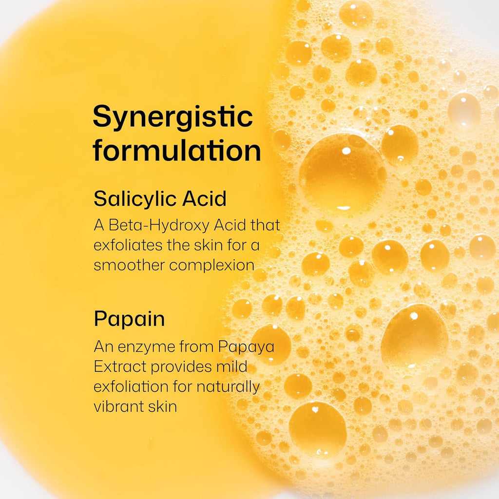 Revision Skincare Papaya Enzyme Cleanser, Energizing Facial Cleanser with Salicylic Acid, Soothing and Exfoliating