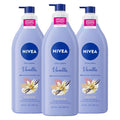Oil in Lotion Body Lotion, Vanilla and Almond Oil, 3 X 16.9 FL OZ | Vanilla Scented Lotion Enriched with Almond Oil, Instant Smooth Skin Feel, Fast-Absorbing, Non-Greasy, 48-Hour Moisturizer