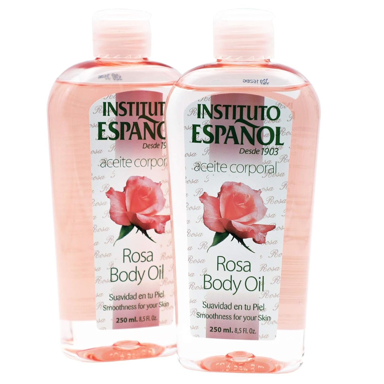 Instituto Espanol Rosa Body Oil, Smoothness for Your Skin, Moisturizing and Regenerating, 2-Pack, 8.5 FL Oz Each