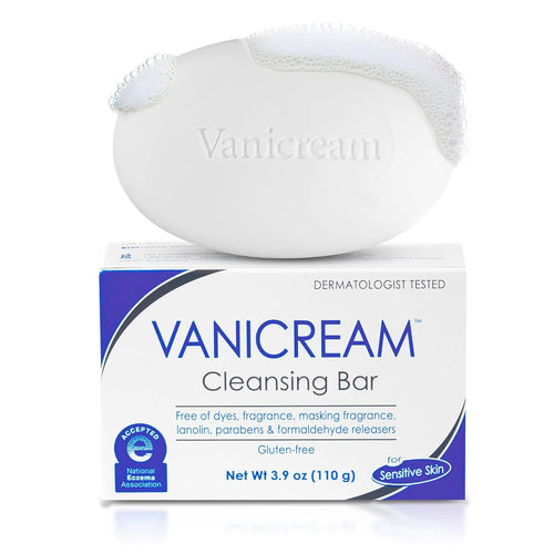 Cleansing Bar, 3.9 Oz, Pack of 12, Formulated without Common Irritants for Sensitive Skin, Gentle & Non-Drying Body & Facial Cleanser, Removes Dirt & Excess Oils, Non-Comedogenic