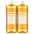 Magic Soap-Pure-Castile Liquid Soap (Citrus, 32Oz, 2-Pack)-Regenerative Organic Certified Oils, 18-In-1 Uses: Body, Hair, Laundry, Pets & Dishes, Concentrated, Vegan, Non-Gmo
